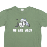 GILDAN Mens T-Shirt Green Crew Neck L