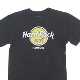 HARD ROCK CAFE Hamburg Womens T-Shirt Black Crew Neck S