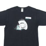 GILDAN Ambi Labs Mens T-Shirt Black Crew Neck L