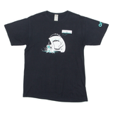 GILDAN Ambi Labs Mens T-Shirt Black Crew Neck L