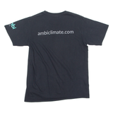 GILDAN Ambi Labs Mens T-Shirt Black Crew Neck L