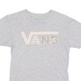 VANS Mens T-Shirt Grey Crew Neck XS