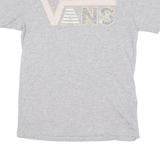 VANS Mens T-Shirt Grey Crew Neck XS