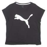 PUMA Womens T-Shirt Black UK 12