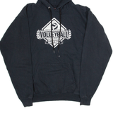 HANES Morrill Middle Mens Black Hoodie USA M