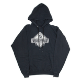 HANES Morrill Middle Mens Black Hoodie USA M