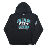 GILDAN Alpha Kappa Delta Sociology Mens Black Hoodie USA M