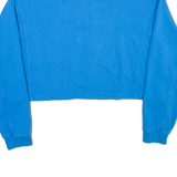 PUMA Cropped Womens Sweatshirt Blue Collared L