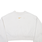 NIKE Cropped Womens Sweatshirt White M