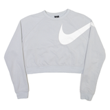 NIKE Cropped Womens Sweatshirt Grey S