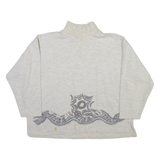 TORERO Tribal Womens Sweatshirt Grey 1/4 Zip M