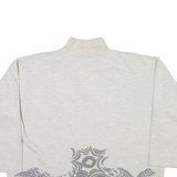 TORERO Tribal Womens Sweatshirt Grey 1/4 Zip M