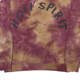 Holy Spirit Sunday Service Tie Dye Mens Sweatshirt Maroon S