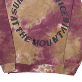 Holy Spirit Sunday Service Tie Dye Mens Sweatshirt Maroon S