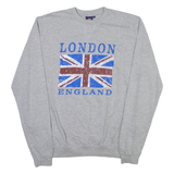 GREAT BRITAIN London Mens Sweatshirt Grey L