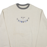 NEW ENGLAND Mens Sweatshirt Beige USA XL