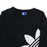 ADIDAS ORIGINALS Womens Sweatshirt Black UK 6