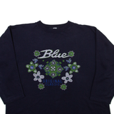 BLUE ORIGINAL CLASSIC Floral Womens Sweatshirt Blue S