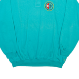 SWITCHER Swiss Mens Sweatshirt Blue Collared 90s L