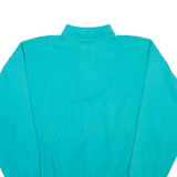 SWITCHER Swiss Mens Sweatshirt Blue Collared 90s L