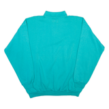 SWITCHER Swiss Mens Sweatshirt Blue Collared 90s L