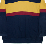 HESS NATUR Mens Sweatshirt Blue 1/4 Zip L