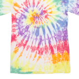 GILDAN Mens Tie Dye T-Shirt Purple S