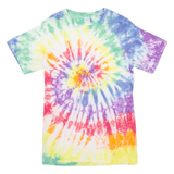 GILDAN Mens Tie Dye T-Shirt Purple S