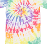 GILDAN Mens Tie Dye T-Shirt Purple S