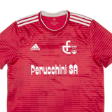 ADIDAS Les Bois Fc Mens Football Shirt Jersey Red M