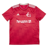 ADIDAS Les Bois Fc Mens Football Shirt Jersey Red M