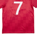 ADIDAS Les Bois Fc Mens Football Shirt Jersey Red M