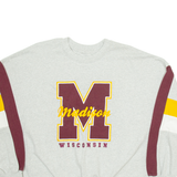 Madison Wisconsin Mens Sweatshirt Grey USA L