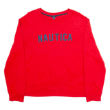 NAUTICA Womens Sweatshirt Red L
