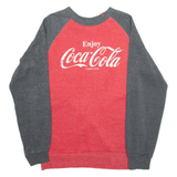 COCA COLA Mens Sweatshirt Red S
