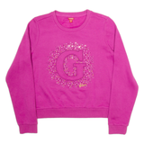 GUESS Womens Sweatshirt Purple M