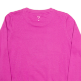 GUESS Womens Sweatshirt Purple M