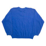 DISNEY Mickey Mouse Womens Sweatshirt Blue Button Neck M