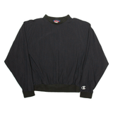 CHAMPION Mens Sweatshirt Black V-Neck L