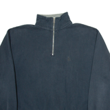 NAUTICA Mens Sweatshirt Blue 1/4 Zip M
