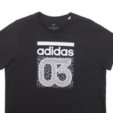 ADIDAS Mens T-Shirt Black M