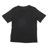 PUMA Womens T-Shirt Black Roll Neck UK 10