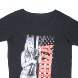 Ibiza Womens T-Shirt Black 2XL