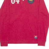 LA MARTINA Mens Polo Shirt Red Long Sleeve M