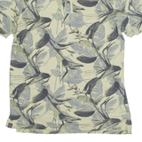 WE Relaxed Fit Mens Polo Shirt Green Floral L