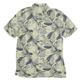 WE Relaxed Fit Mens Polo Shirt Green Floral L