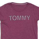 TOMMY HILFIGER Womens T-Shirt Maroon M