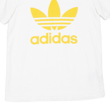 ADIDAS Womens T-Shirt Yellow UK 8