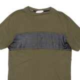 CALVIN KLEIN Mens T-Shirt Green S