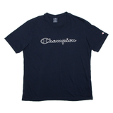 CHAMPION Mens T-Shirt Blue L